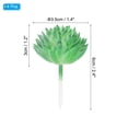 thumbnail image 2 of Uxcell Picos de Suculentas Artificiales Sin Maceta Plantas Suculentas Falsas Pequeñas Verdes Paquete de 4, 2 of 5
