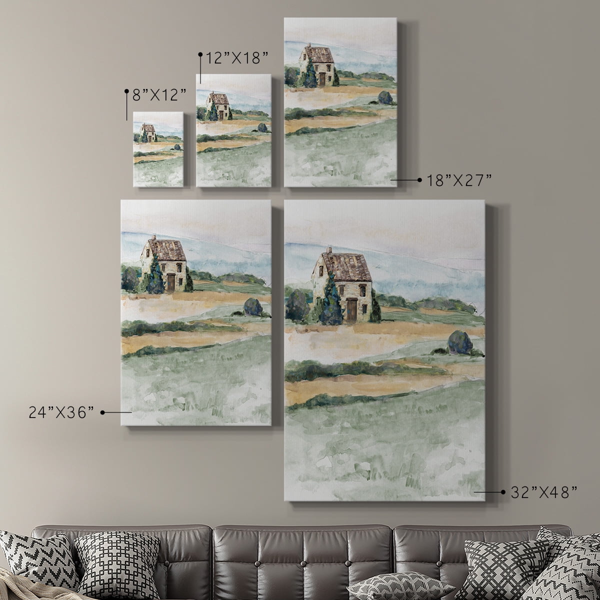 On the Countryside I Premium Gallery Wrapped Canvas - Ready to Hang