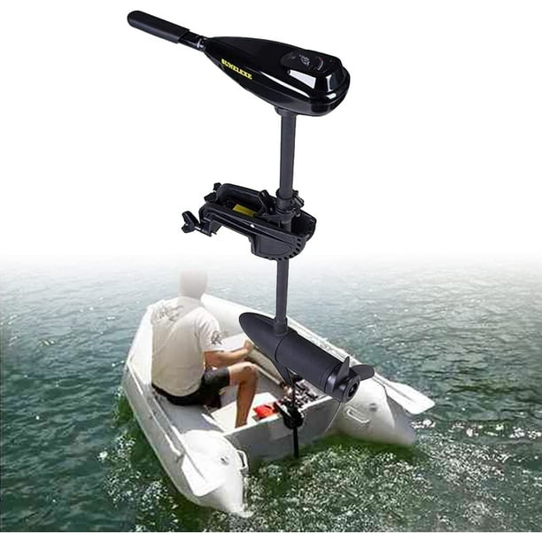 SHZICMY 58lbs 12V Electric Outboard Motor Inflatable Fishing Boat