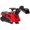 Red, variant on Aosom 3 in 1 Ride on Excavator Bulldozer, Road Roller w/ Music, Green