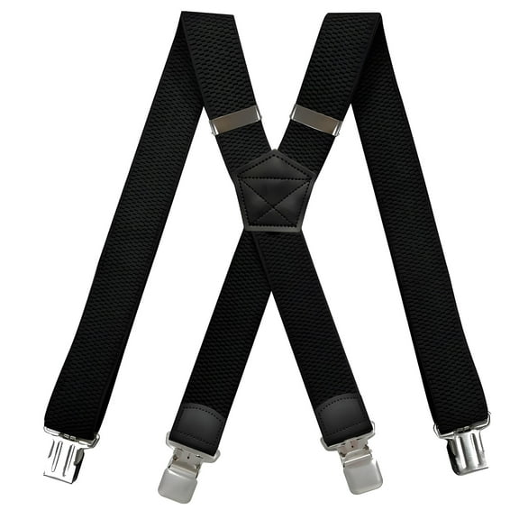 GIRACOA Men's Suspenders, 1.5inch Wide X-Shaped Heavy Duty Clips Suspenders for Jeans