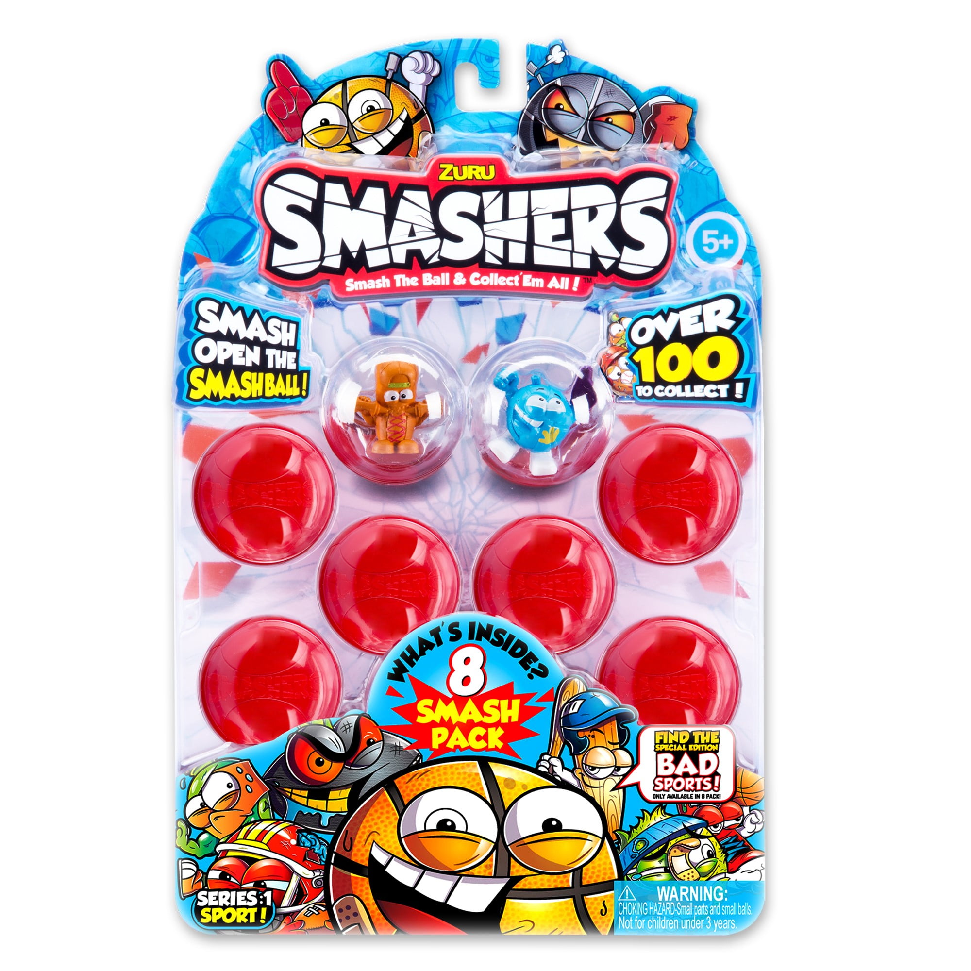 Smashers Zuru Collectibles Toy 8 pack Smash Ball Gross Theme