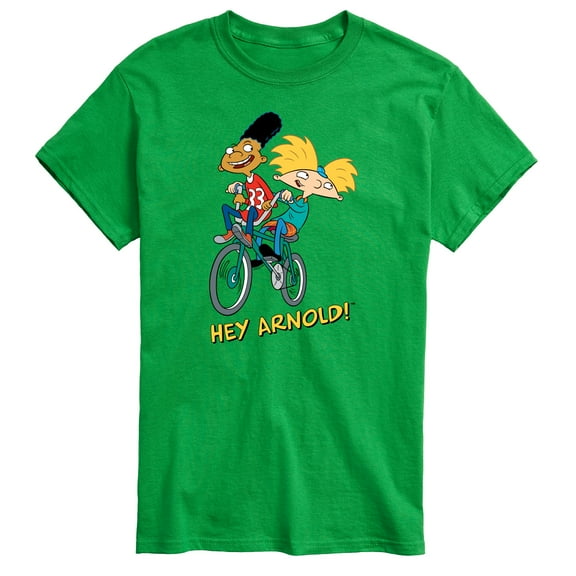 Hey Arnold! - Arnold and Gerald on Bike - Men's Short Sleeve Graphic T-Shirt
