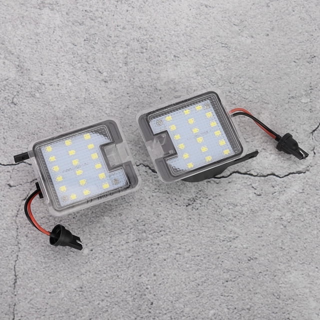 2 uds LED espejo retrovisor luz de cortesía lámpara de pie Exterior apta para Ford/Focus 2013