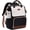 Black White Brown, variant on Laptop Backpack for Women with Giant Tumbler Holder Pocket, 15.6 inch Travel Work Backpack Purse for Nurse Teacher, Waterproof Bag College Bookbag Cute Casual Daypack