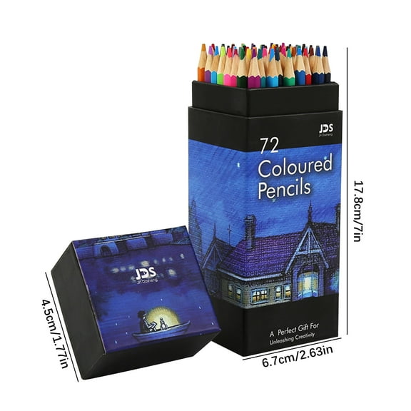 Hwkond Back To School Supplies 72 Color Lead Set 48 Color Oil Color Pencil Painting Set Art Design Stationery School Supplies