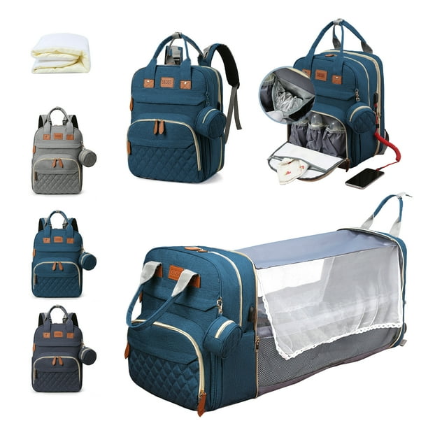 WUBEN Diaper Bag Backpack Travel Baby Bag for Moms Dads with USB