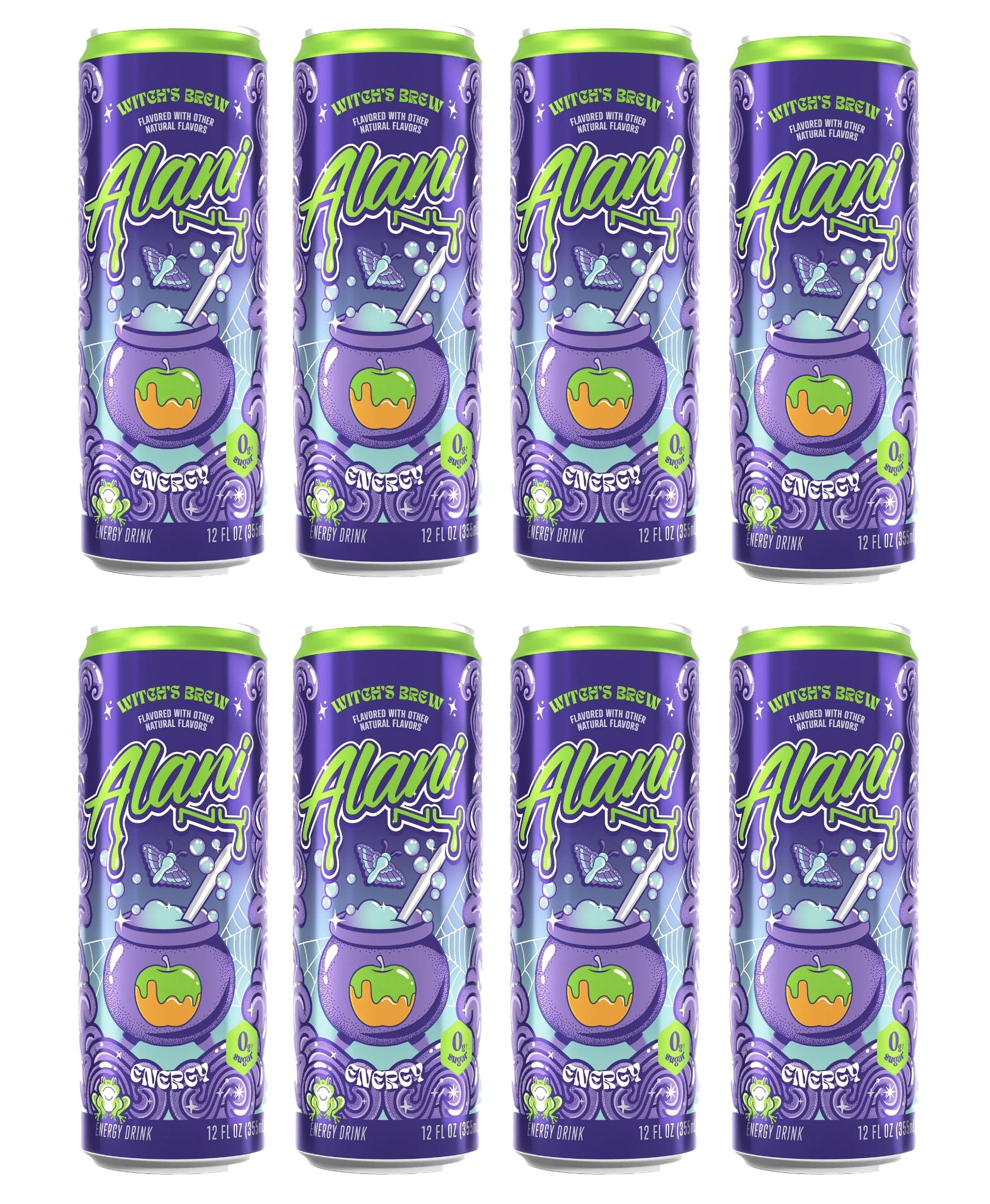 Alani Nu Energy Drink 12pk, Witch's Brew & Pumpkin Cream - Walmart.com
