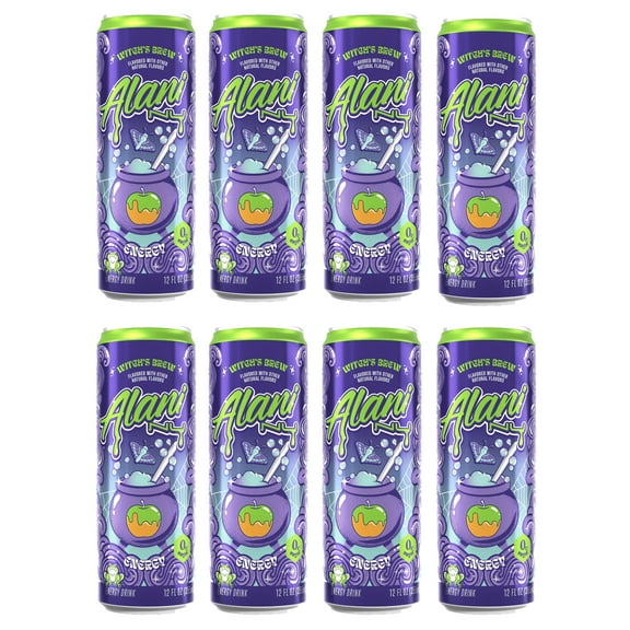 Alani Nu Sugar-Free Energy Drink, Witch's Brew 12 fl oz, 8 Pack