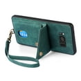thumbnail image 7 of Wallet Case for Samsung S8 Plus,Retro Premium Leather Credit Card Holder RFID Blocking Case with Wrist Strap Stand Magnetic Clasp Flip Anti-Scratch Cover for Samsung Galaxy S8 Plus,Green, 7 of 7