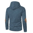 thumbnail image 5 of PiGOGI Men's Winter Jacket Hooded Sweatshirt Top Long Sleeve Casual Warm Fleece Outerwear Blue 2XL, 5 of 5
