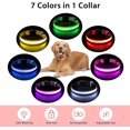 thumbnail image 4 of Light Up Dog Collar, Dog Lights for Night Walking USB Rechargeable Waterproof 7 Colors LED Dog Collar Adjustable for Small Medium Large Dogs Glow in t, 4 of 4