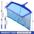 thumbnail image 2 of Swimming Pool Leaf Skimmer Net, Larger Capacity Pool Nets for Cleaning Finest Debris, Thickened Frame Pool Leaf Net Reinforced with Grid Structure, 2 of 7