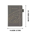 Gosuguu 2025 English and Spanish Schedule Book, Binding Notes Planner