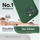 thumbnail image 4 of Funda de Silicona Premium, Forro de Microfibra Suave, para iPhone 16 Pro de 6.3 Pulgadas, Verde, 4 of 7