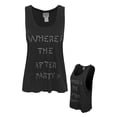thumbnail image 1 of Junk Food Clothing Womens Black Text Vest (Large), 1 of 1