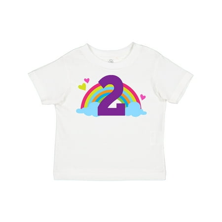 

Inktastic 2nd Birthday Rainbow Cute Girls Gift Toddler Toddler Girl T-Shirt