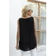 thumbnail image 5 of Blusa sin mangas Jouica negra 3XL para mujer, 5 of 5