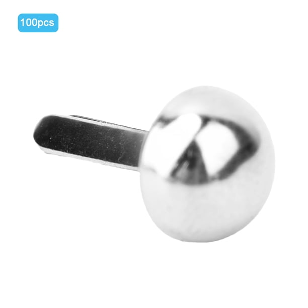 Pies 100 Tachuelas De Doble Pie Con Punta De Hongo Para Manualidades De Cuero, Bolso De Mano
