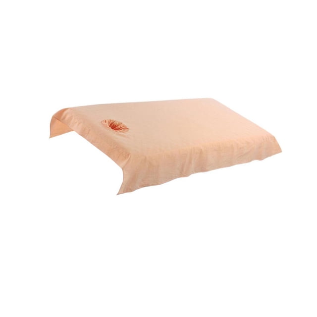 Thinsony Housse de Table de Massage en Coton Réutilisable et Lavable Coussinet Lit Brun 80cm 1Ensemble