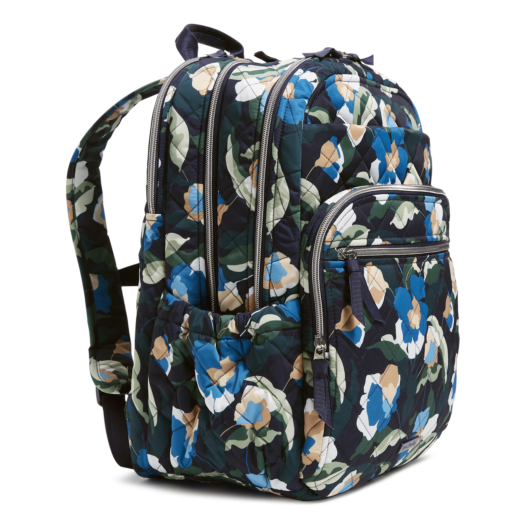 NWOT Vera Bradley Campus Backpack Blueberry Blooms Laptop Sleeve School College Vera Bradley Women main image 2