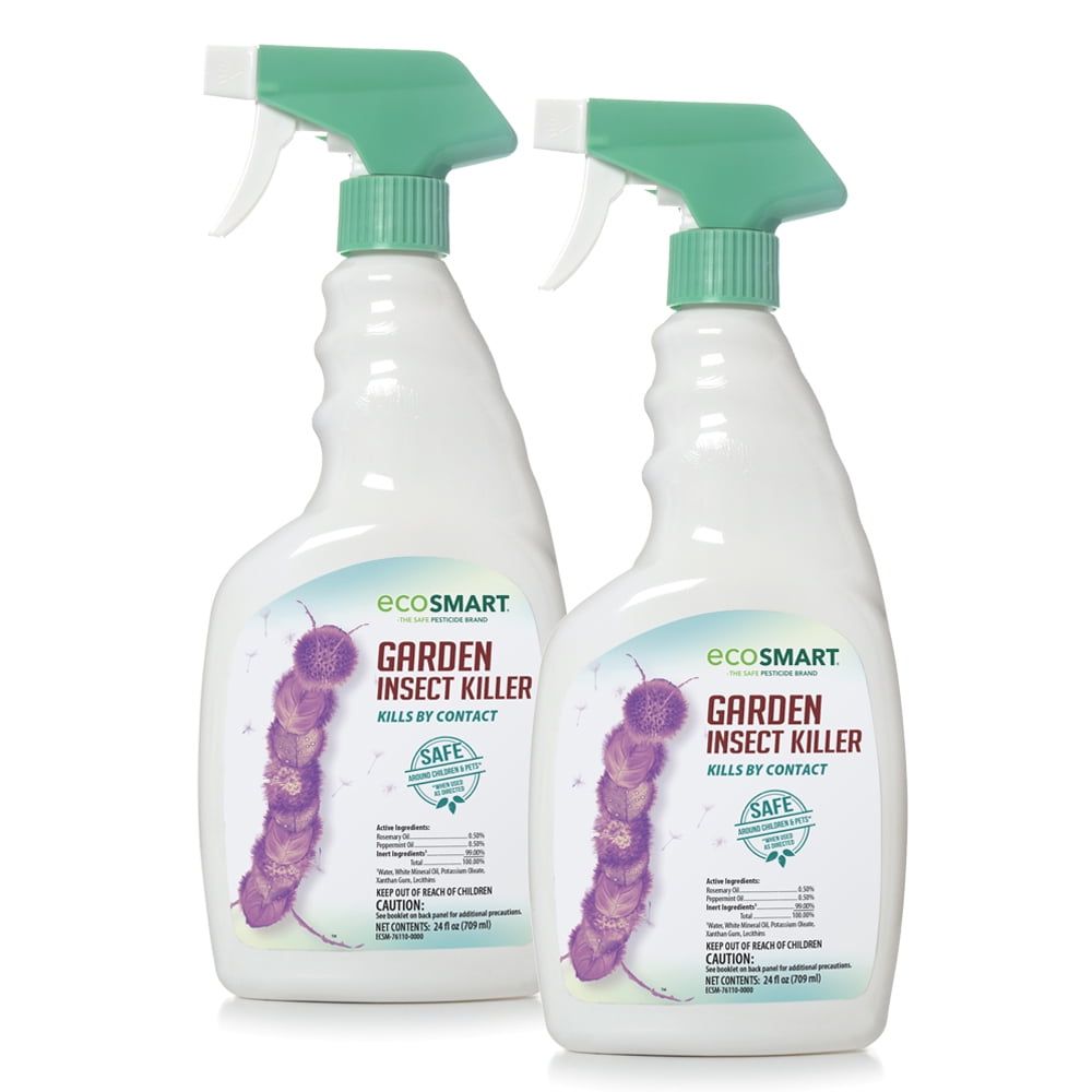 EcoSmart Natural, Plant-Based Garden Insect Killer, 24 Ounce Ready-to-Spray Bottle (Pack of 2)