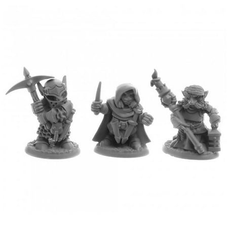 Reaper Miniatures REM30063 Deep Gnome Adventurers Reaper Miniatures - Pack of 3