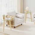 thumbnail image 6 of Modern Tempered Glass End Table Set of 2 with Transparent Tabletop for Office, 6 of 10