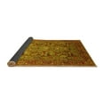 thumbnail image 2 of Ahgly Company Indoor Round Oriental Yellow Traditional Area Rugs, 8' Round, 2 of 4