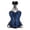 Blue, variant on Women's Halter Neck Side Zipper Steel Boned Gothic Underbust Corset Hourglass Shaping Waist Trainer Bodice for Club Halloween Party