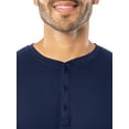 thumbnail image 4 of Fruit of the Loom Men's Soft Stretch Short Sleeve Henley Shirt and Pant Pajama Set, Sizes S-2XL, 4 of 8