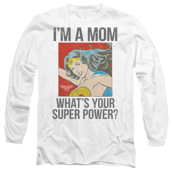 Wonder Woman I'm A Mom Comic Unisex Adult Long-Sleeve T Shirt