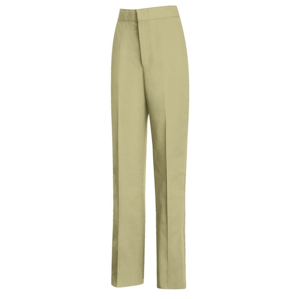 Red Kap - Red Kap Women's Half-Elastic Work Pants PT59 Tan - Unhemmed 16 - Walmart.com - Walmart.com