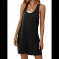 thumbnail image 2 of Combinaison Décontractée d'Été pour Femmes Sans Manches, Ample, Col Ras du Cou, Short, Salopette de Détente, Combinaison avec Poches, Vêtements 2025, 2 of 9