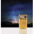 thumbnail image 2 of Pocket Radio Sangean DT-400W - Alerta meteorológica (AM/FM), color amarillo, 2 of 6