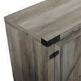 thumbnail image 4 of 4 Pcs Porte de Grange en Métal Meuble TV Table Basse & 2 Tables d'Appoint en Chêne Gris, 4 of 8