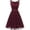 D745/Red, variant on Dresses For Women Short Floral Lace Bridesmaid Dress Female Knee Length Swing Party Dress Beach Vacation Clothes Elegant
