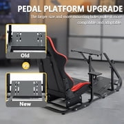 Marada G920 Racing Simulator Cockpit with Game Seat Fit for Logitech G29 Wheel Stand
