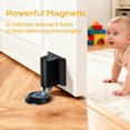 thumbnail image 6 of ROSYNEY Door Stopper, No Drilling Magnetic Door Stop with Adhesive Tapes, Door Holder Keep Door Open, Black, 6 of 7