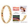 thumbnail image 4 of Pulsera de terapia magnética de acero titanio de moda ajustable - Regalo para el cuidado de la salud, 4 of 10