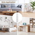 thumbnail image 7 of 5 Tiers Floating Wall Shelf, Small Vertical White Floating Shelf for Narrow Spaces, Modern Wall-Mounted Decorative Shelves for Bedroom Living Room, Lightweight Wood-Plastic, 7 of 7