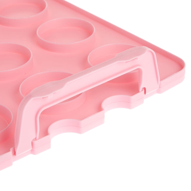 3-Tier Cupcake Carrier With Lid - Holds 36 Cupcakes Or 3 Cakes, Stackable Layers, Transparent Container