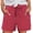 149Light Blue2699, variant on CAIVO Women Casual Summer Shorts High Waisted Elastic Waist Comfortable Stretch Solid Color Holiday Outdoor Leisure Work Bottoms