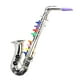 thumbnail image 1 of Saxofón 8 Teclas , Accesorios de Juguete de Simulación Metálica, Instrumentos Musicales para Fiestas, , en Edad Pre , Plata A Macarena mini saxofón, 1 of 3