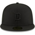 thumbnail image 2 of Men's New Era Detroit Tigers Black on Black 59FIFTY Fitted Hat, 2 of 5