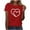 Red, variant on Bogo Womens Tops Trendy Short Sleeve Womens Tops Dressy Casual 3/4 Sleeve Red Womens Blouses For Work Professional T Shirts For Women Cotton 100