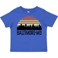 thumbnail image 3 of Inktastic Baltimore Maryland Skyline Sunset Boys or Girls Toddler T-Shirt, 3 of 5