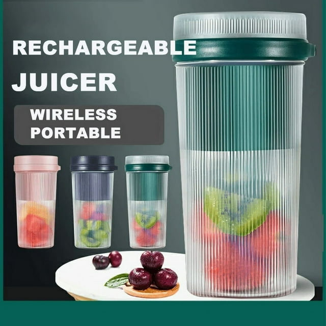 New Wireless Electric Blender Portable Juicer USB Rechargeable Fruit Mixer Cup Smoothie Maker 300ml Multi-function Machine