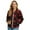 Black and Red-Rose, variant on Dragon Star Printed Sweatshirts for Women Long Sleeve Jackets V Neck Outwear Zip Up Sweatshirts with Pockets, 2XL