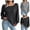 Black, variant on Wovilon Women's 100% Cotton Crewneck Cable Sweater